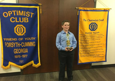 1st in Forsyth County Oratorical